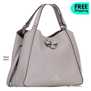 KATE SPADE Small Triple Compartment Talia Satchel Crossbody Lavender Grey